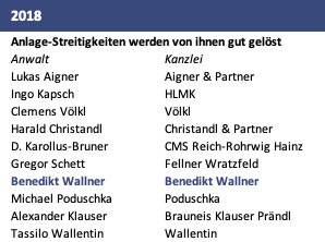trend Anwaltsranking 2018